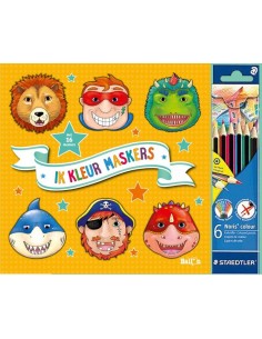 Ik kleur maskers (oranje)