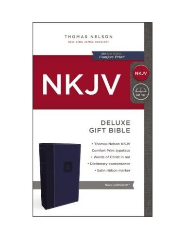 NKJV deluxe gift bible blue