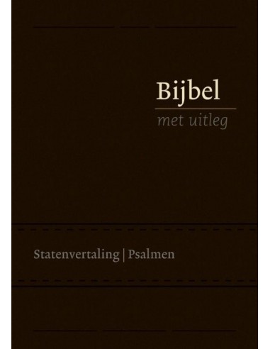 Bijbel met uitleg flex. zwart 140x198mm