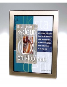Fotolijst goudkl Openb 3:20...