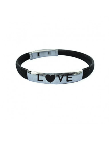 Silicone bracelet love