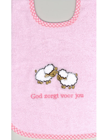 Slab roze schaapjes God zorgt voor jou