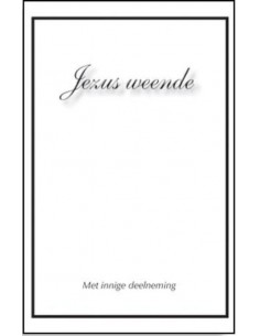 Wenskaartenboekje Jezus weende