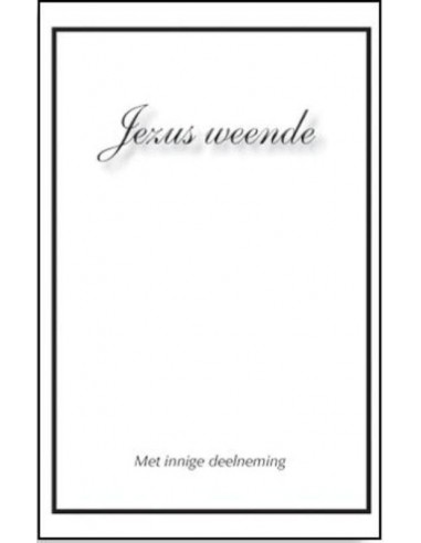 Wenskaartenboekje Jezus weende