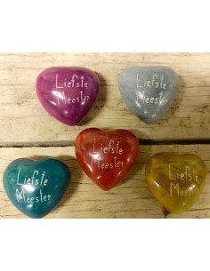 steen hartvorm 4 cm groen...