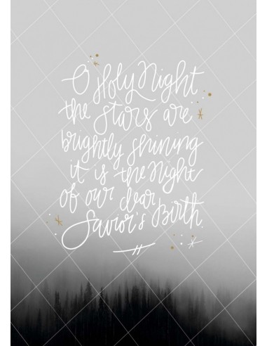 Poster kerst - oh holy night