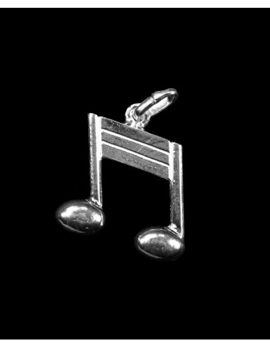 Hanger zilver muzieknoot 15mm