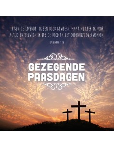 Kaart gezegende paasdagen...