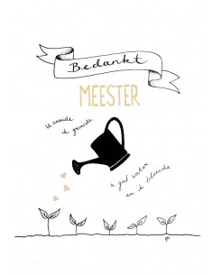 Bedankt meester