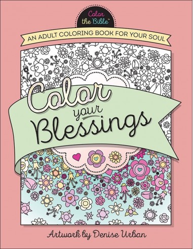 Color your blessings adult coloring book