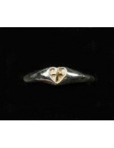 Ring zilver verg kruis in...