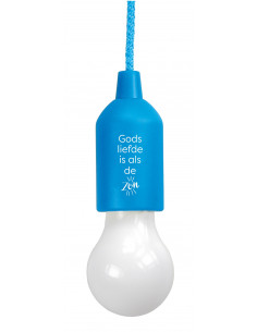 Led lamp blauw Gods liefde...