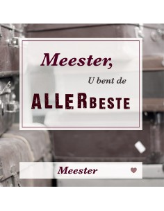 Wenskaart meester