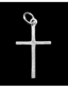 Hanger zilver kruis 18 mm