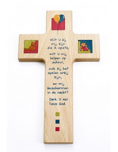 Kruis hout 15cm kinder wilt...