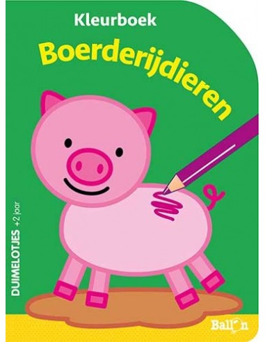 Boerderijdieren kleurboek 2+