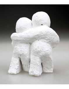 Beeld Mijn wereld 12cm wit