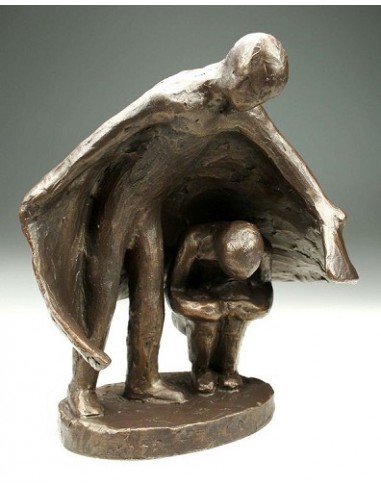 Beeld Mantelzorg 22 cm brons