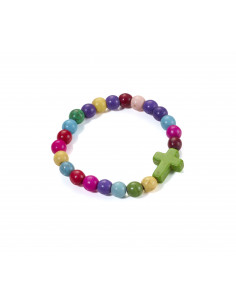 Kinderarmband kruis groen