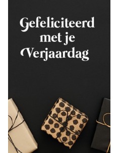 Wenskaart gefeliciteerd met...