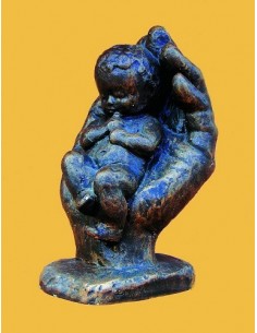 Beeld handje met baby 12cm...