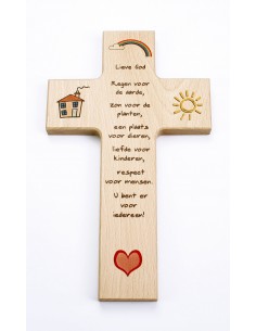 Kruis hout 15cm kinder...
