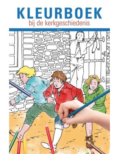 Kleurboek bij de kerkgeschiedenis