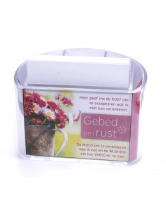 Memohouder gebed om rust