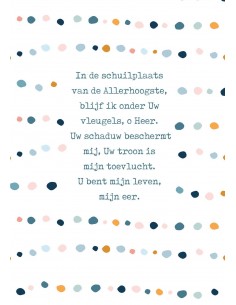 Poster in de schuilplaats...