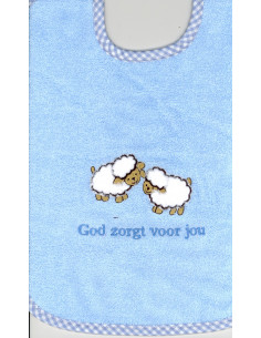 Slab blauw schaapjes God...