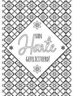 Kleurkaart Gefeliciteerd