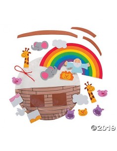 Paper Plate Noahs Ark Craft...