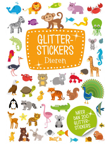 Glitterstickers dieren
