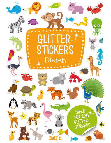 Glitterstickers dieren