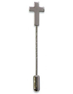 Dasspeld Kruis zilverkleur