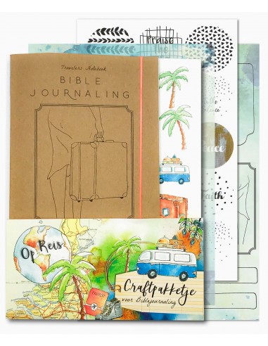 Biblejournaling craftpakketje Op reis