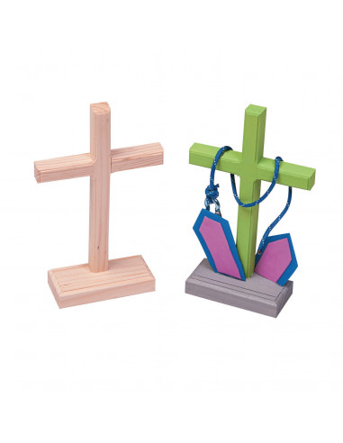 DIY unfinished wood crosses