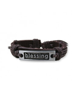 Leather bracelet blessing