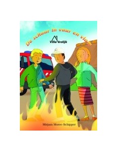 Schuur in vuur en vlam