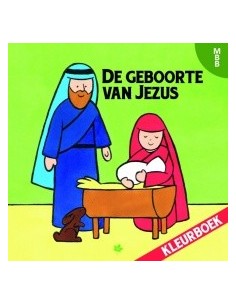 Geboorte van Jezus kleurboek