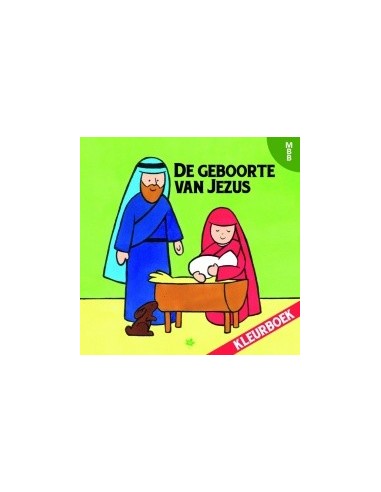 Geboorte van Jezus kleurboek