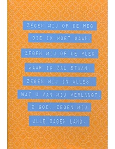 Wenskaart Zegen mij op de...