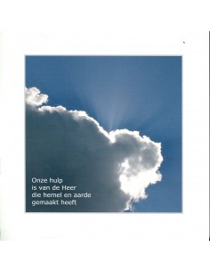 Wenskaart zon achter wolken