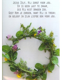 Wenskaart Jezus zelf, Hij...