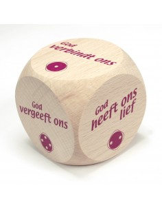 Kubus hout God verbindt ons...