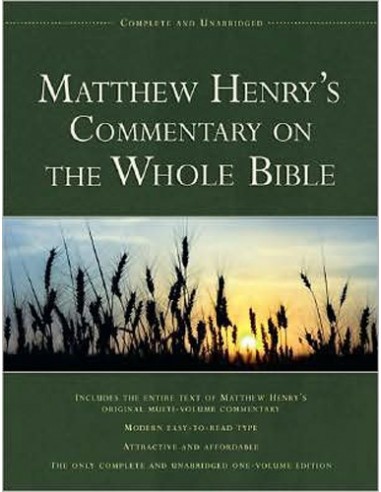 Matthew henrys commentary on the bible