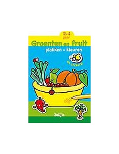 Groenten en fruit plakken en kleuren 2-4
