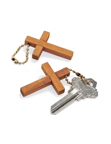 Keychain wooden cross