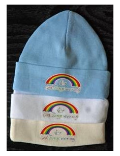 God zorgt baby muts roze