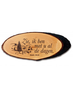 Boomschijf zie Ik ben met u